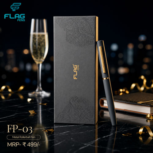 Flag Pens FP-03 Premium Matte Grey Rollerball Pen