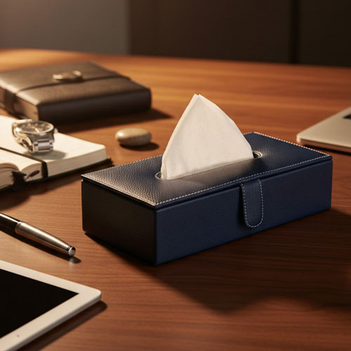 OG - 08 Leatherette Executive Tissue Box