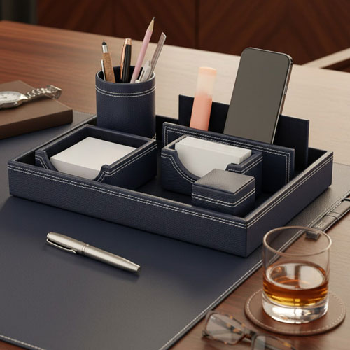 OG - 14 Imperial Navy 6-Piece Executive Desk Suite