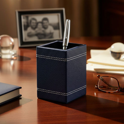 OG - 02 Executive Leather Finish Pen Stand